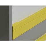 Mömax nočna omarica divertido, siva, bela, rumena | Shoptok.si