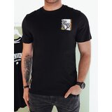 DStreet Koszulka męska z nadrukiem czarna | shoptok.hr