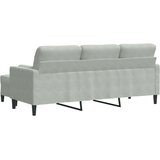  Trosjed s tabureom svjetlosivi 180 cm baršunasti | shoptok.hr