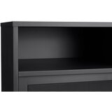 Unique Furniture Crni metalni ormarić s kliznim vratima 90x140x40 cm Veep – | shoptok.hr