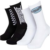 Santa Cruz Najlonke / Samostoječe nogavice Finish line socks (2 pack) Črna | Shoptok.si
