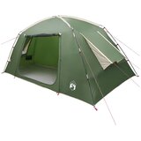 vidaXL Kabinski šator s krovom Zelena 400 x 210 x 180 cm Poliester - Zelena Za 6 osoba | shoptok.hr