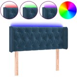 The Living Store led posteljno vzglavje temno modro 93x16x78/88 cm žamet - led vzglavje, (21487854) | Shoptok.si