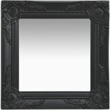 vidaXL Stensko ogledalo v baročnem stilu 40x40 cm črno Cene
