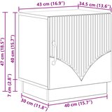  Noćni ormarić 2 pcs Crna 43 x 34,5 x 47 cm Konstruirano drvo | shoptok.hr