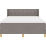  Krevet s box springom s madracem Taupe 140x190 cm Tkanina | shoptok.hr