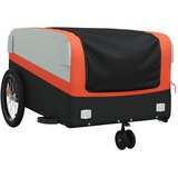  Prikolica za bicikl crno-narančasta 45 kg željezna 138 x 69 x 58 cm | Shoptok.si