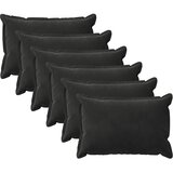  Presvlaka za jastuk 6 pcs HOUTEN Crna 50 x 70 cm Baršun | shoptok.hr