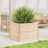  Vrtno cvetlično korito 60x60x45,5 cm trdna borovina | Shoptok.si