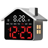 INF Večnamenska bela LED budilka z nočno lučko in rdečo lučko, (5000562901) | Shoptok.si