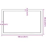 Stolna ploča 100x60x(2-4) cm od netretirane masivne hrastovine Slike