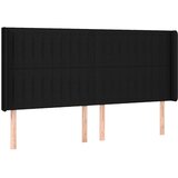  box spring s madracem LED crni 200x200 cm od tkanine | shoptok.hr