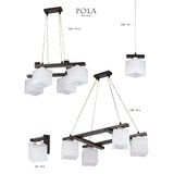 Jupiter 1097 - po 3 - visilica pola 3xE27/60W/230V wenge | Eponuda.com