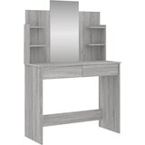  Toaletni stolić s ogledalom boja sivog hrasta 96 x 39 x 142 cm | shoptok.hr