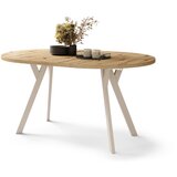  Razvlačni trpezarijski sto ARTUR hrast artisan/bež | Eponuda.com