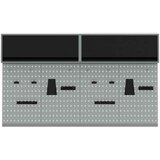  Set ormara za alate 6 pcs Crna Čelik s prahom premazan | shoptok.hr