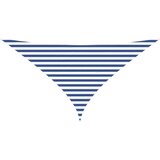 vidaXL Zunanje sončno senčno platno Modra in bela 3 x 3 x 4,24 m, (5000221818) | Shoptok.si
