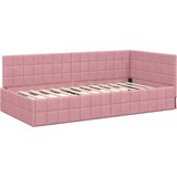  Kutni krevetni okvir s madracem 2 kom. Ružičasta 100 x 200 cm | shoptok.hr