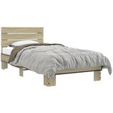  Okvir za krevet boja hrasta 90x190 cm konstruirano drvo i metal | shoptok.hr