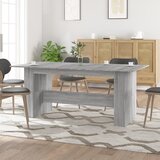 vidaXL Jedilna miza siva sonoma 180x90x76 cm inženirski les Cene