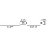  ONLI - Stona lampa ZOE 1xE14/6W/230V 22 cm bela | Eponuda.com