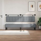  Držeće uzglavlje Zidne Svijetlo siva 210 x 55 x 5 cm tkanina - Svjetlosiva 200 cm bez LED | shoptok.hr