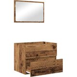  Set namještaja za kupaonicu s ladicama Zidne 2 pcs Staro drvo | shoptok.hr