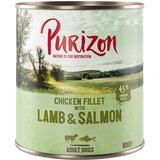  10 + 2 gratis! Purizon mokra pasja hrana 12 x 400 g/ 800 g - Jagnjetina & losos s krompirjem in hruško (12 x 800 g) | shoptok.hr