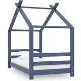 Maison Chic Otroška postelja - Otroški ležaj - Otroški posteljni okvir siv iz trdne borovine 70x140 cm, (21698369) | Shoptok.si