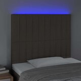  Uzglavlje smeđesivo 90x5x118/128 cm od tkanine | shoptok.hr