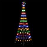  LED božićno drvce 250 cm 290 LED lampica Višebojno Željezo Crna | shoptok.hr