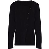 Trendyol Black Buttoned Knitwear Sweater | shoptok.hr