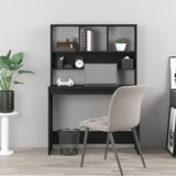  Radni stol s policama crni 102 x 45 x 148 cm konstruirano drvo | Eponuda.ba