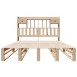 vidaXL Knjižna postelja brez vzmetnice 140x190 cm trdna borovina | Shoptok.si