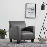  Fotelja od umjetne kože siva | shoptok.hr