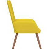 vidaXL Stol za sproščanje gorčično rumen žamet | Shoptok.si