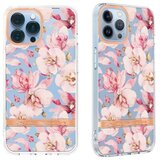 Chameleon Gumiran ovitek (TPUP) za Apple iPhone 14 Pro, flowers, roza | Shoptok.si