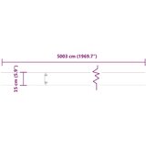 vidaXL Robniki za trato 50 kosov Črna 15x103 cm Hladno valjano jeklo | Shoptok.si