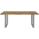 Ambia Garden VRTNA MIZA les, kovina barve akacije | Shoptok.si