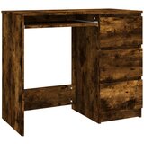 Maison Chic Pisalna miza - pisarniška miza - Računalniška miza dimljeni hrast 90x45x76 cm konstruiran les, (21785600) | Shoptok.si