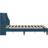  Okvir za krevet s uzglavljem Plava 120 x 200 cm Baršun - Plava 120 x 200 cm | shoptok.hr