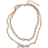 Urban Classics Accessoires Diamond Zodiac Gold Fish Necklace