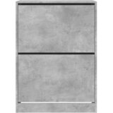 Ormarić za cipele s 2 ladice siva boja betona 80x42x108 cm | shoptok.hr