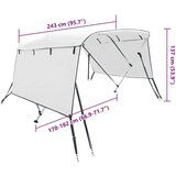 Tenda Bimini tenda s 4 loki in stranicami 243x(170-182)x137 cm | Shoptok.si