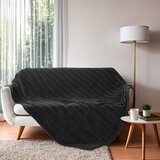 Douceur d intérieur Črno pregrinjalo iz mikroflanele 180x220 cm Arya – | Shoptok.si