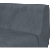  Kutna garnitura na razvlačenje tamnosiva 275x140x70 cm baršun | shoptok.hr