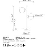 Opviq Stona lampa Benek-15-14554, 36x18x58 cm, IP20, Crno-žuta | Eponuda.ba