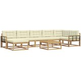  Set vanjskih sofa 8 kom. Bijela i krem | shoptok.hr