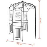  Vrtni obok 250 cm temno zelen, (20758583) | Shoptok.si
