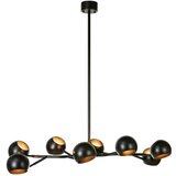 Markslöjd 108852 - Luster na šipci EDGAR 8xE14/40W/230V crna | Eponuda.com